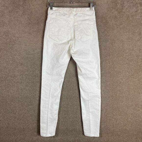 Everlane Skinny Jeans Womens Size 25 Bone High Rise Stretch‎ Japanese Denim NEW - Picture 13 of 13